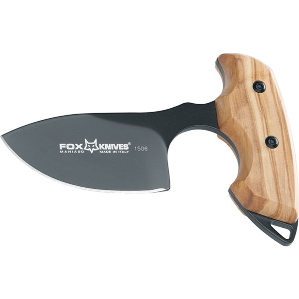 FOX EUROPEAN HUNTER, FIXED KNIFE, bld N690 DROP POINT, OLIVE WOOD