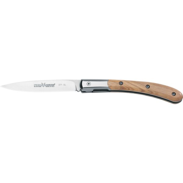 FOX ELITE FOLDING KNIFE,BLD N690,WOOD HDL