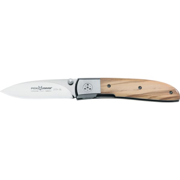 FOX ELITE FOLDING KNIFE,OLIVE WOOD HDL