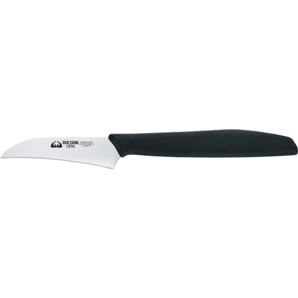 DUE CIGNI 1896 LINE CURVED PARING KNIFE CM 7 - S/S 4116 - hdl PP