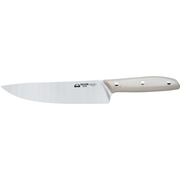 DUE CIGNI 1896 LINE COOK'S KNIFE CM 20 - S/S 4116 - hdl WHITE POM