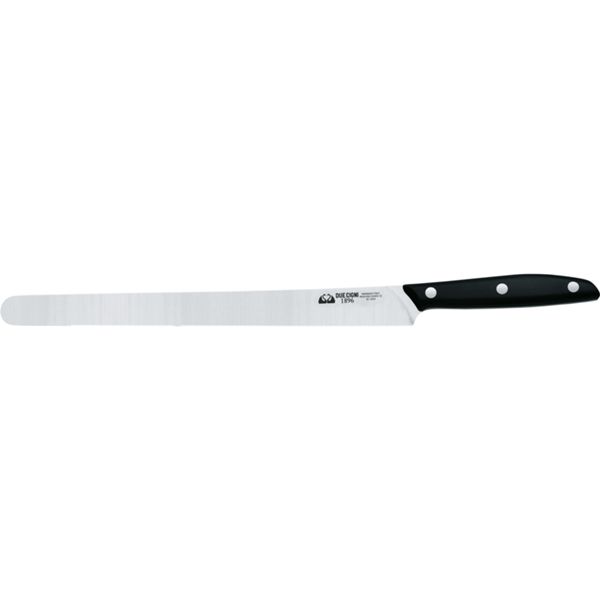 DUE CIGNI 1896 LINE COLD CUTS SLICING KNIFE WIDE HAM KNIFE CM 26 - S/S 4116 - hdl POM BLACK