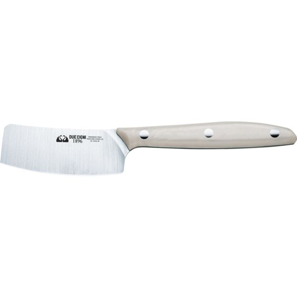 DUE CIGNI 1896 LINE SOFT CHEESE KNIFE - S/S 4116 - hdl WHITE POM