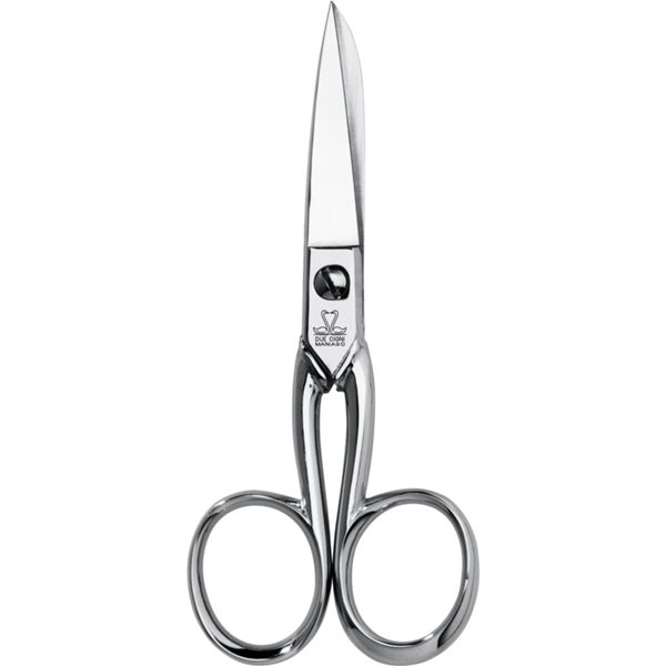 DUE CIGNI SPECIAL WORK SCISSORS NICKEL-PLATED 4"