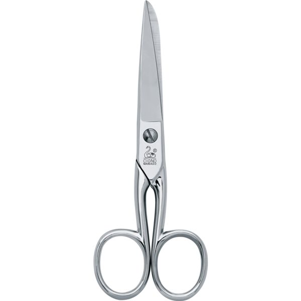 UN CIGNO NICKEL-PLATED WORK SCISSORS 4.5"