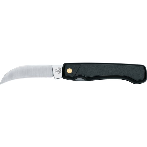 DUE CIGNI S/S CURVED BLADE KNIFE, BLISTER