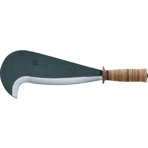 DUE CIGNI BILLHOOK FORGED - hdl LEATHER - LARGE BLADE