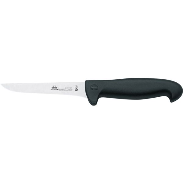 DUE CIGNI BONING KNIFE - BLACK NYLON hdl - NITROGEN STEEL