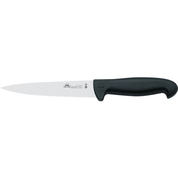 DUE CIGNI BONING KNIFE C.T. - BLACK NYLON hdl - NITROGEN STEEL