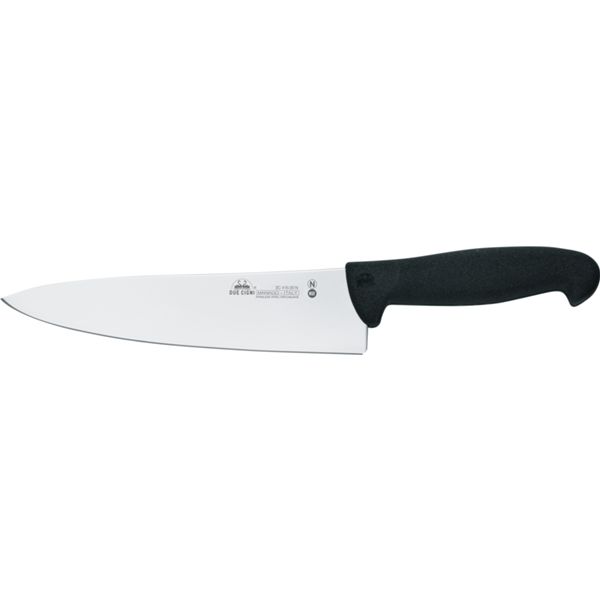 DUE CIGNI CARVING KNIFE BLADE 20 CM - hdl BLACK NYLON - NITROGEN STEEL