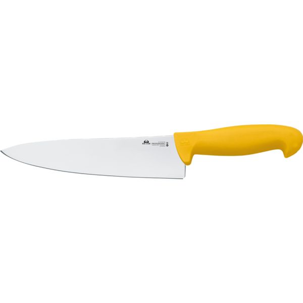 DUE CIGNI CARVING KNIFE BLADE 20 CM - hdl YELLOW NYLON - NITROGEN STEEL