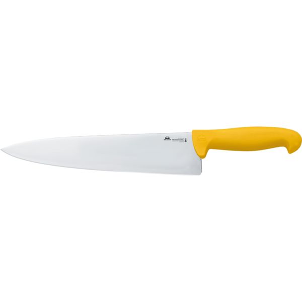 DUE CIGNI CARVING KNIFE BLADE 25 CM - hdl YELLOW NYLON - NITROGEN STEEL