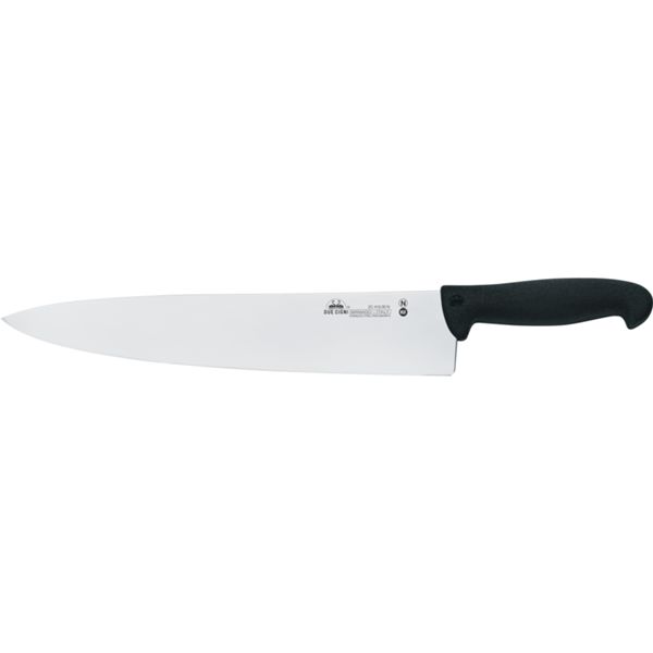 DUE CIGNI CARVING KNIFE BLADE 30 CM - hdl BLACK NYLON - NITROGEN STEEL