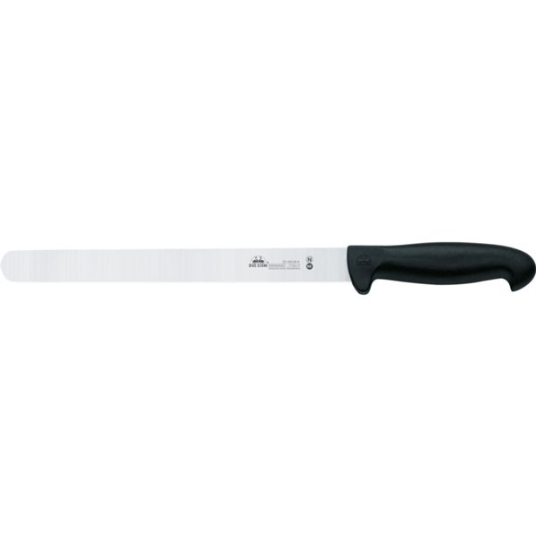 DUE CIGNI COLD CUTS SLICING KNIFE HAM KNIFE - BLACK NYLON hdl NITROGEN STEEL