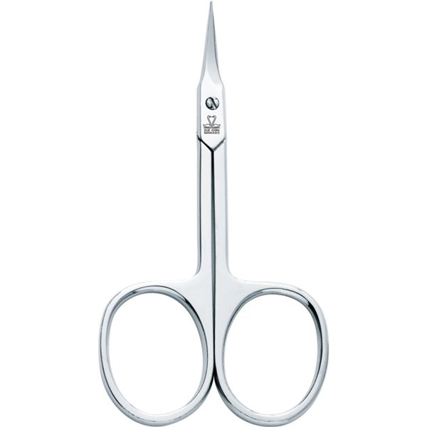 DUE CIGNI NICKEL-PLATED MANICURE SCISSORS 3.5"