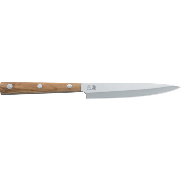 DUE CIGNI HAKUCHO TABLE KNIFE CM 12 - S/S 4199 NITRO B, OLIVE WOOD hdl