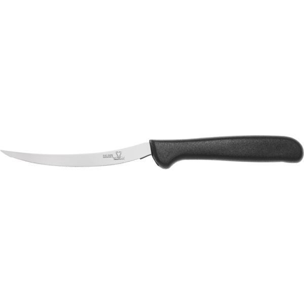 DUE CIGNI TOMATO KNIFE hdl BLACK PLASTIC