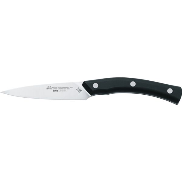 DUE CIGNI ARNE LINE PARING KNIFE CM 10 - S/S SANDVIK 12C27 - hdl POM BLACK