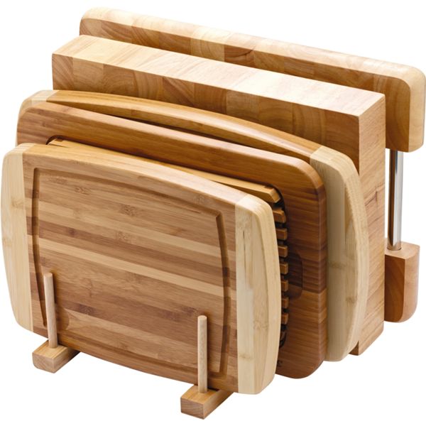 WOODEN DISPLAY for 5 CHOPPING BOARDS