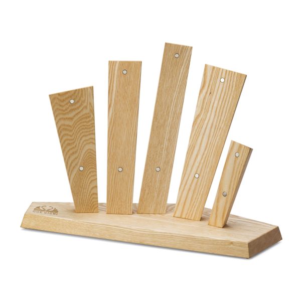 DUE CIGNI SKYLINE KNIFE BLOCK ASH WOOD