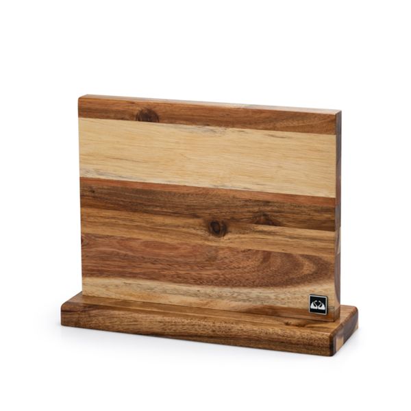 DUE CIGNI MAGNET KNIFE BLOCK ACACIA WOOD