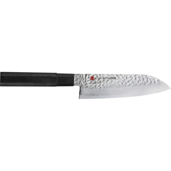 KASUMI SANTOKU KURO CM 16.5 S/S bld WOOD hdl