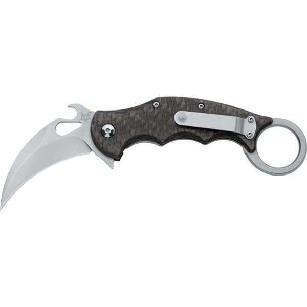 FOX KARAMBIT FRAME LOCK WITH CARBON FIBER hdl BEAD BLASTED bld