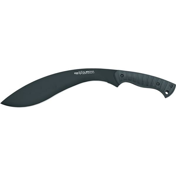 FOX GURKHA FIXED KNIFE, bld S/S 440A, ABS hdl BLACK