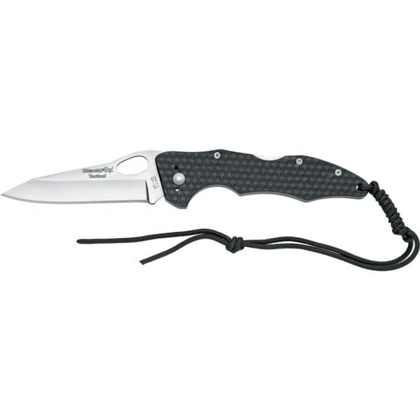 BLACK FOX POCKET KNIFE G10 hdl TITANIUM COATING bldPLAIN EDGE