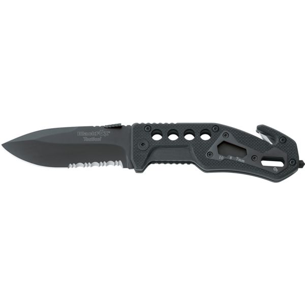 BLACK FOX FOLD. RESCUE KNIFE G10 hdl