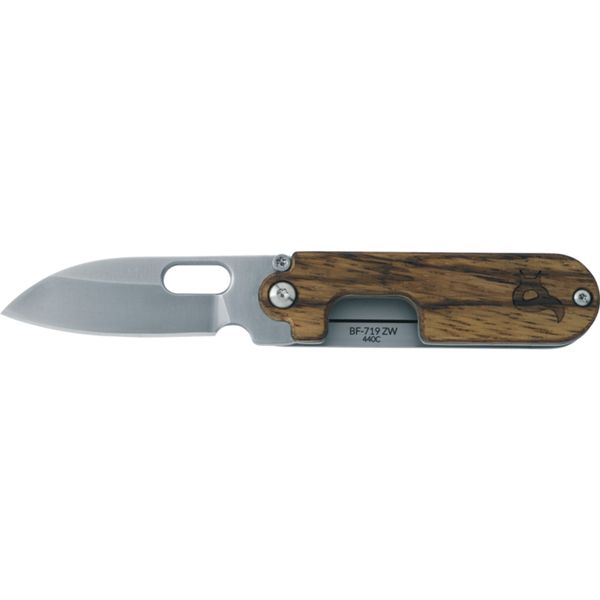 BLACK FOX POCKET KNIFE BEAN GEN2 SATIN FINISHING bld WITH WOOD SCALE