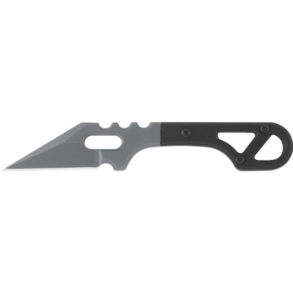 BLACK FOX SPIKE FIXED bld TITANIUM COATING, BLACK G10 hdl