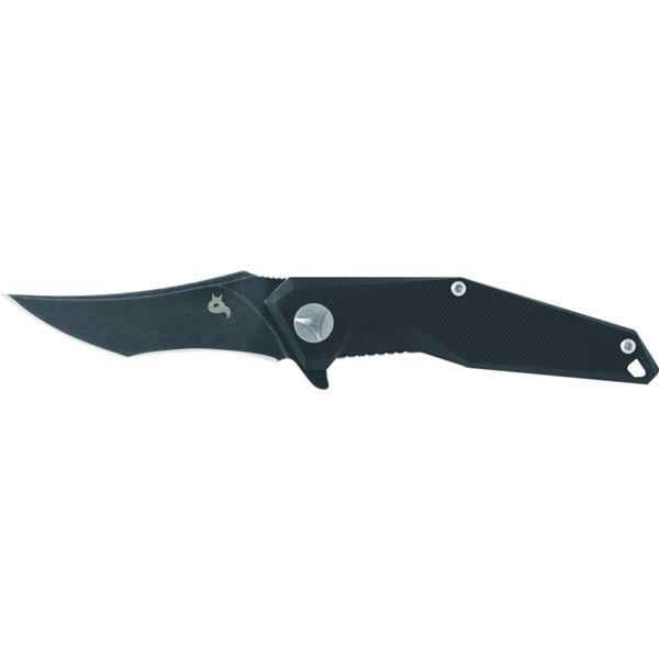 BLACK FOX KRAVI FOLD. KNIFE BLACK G10 hdl BLACK STONEWASHED bld