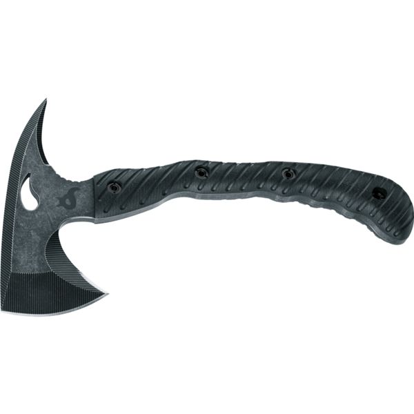 BLACK FOX EVOLUTION AXE BLACK G10 hdl BLACK STONEWASHED 440 bld KYDEX SHEATH