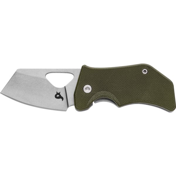 BLACK FOX KIT FOLDING KNIFE - 440C STONEWASHED BLADE - OD GREEN G10 HANDLE