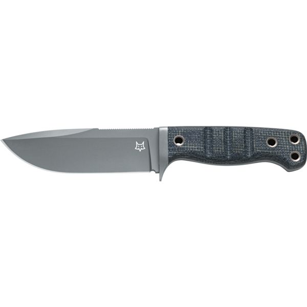 FOX KNIVES MR103 FIXED bld, NIOLOX S/S BEAD BLASTED bld, BLACK JUTE MICARTA hdl