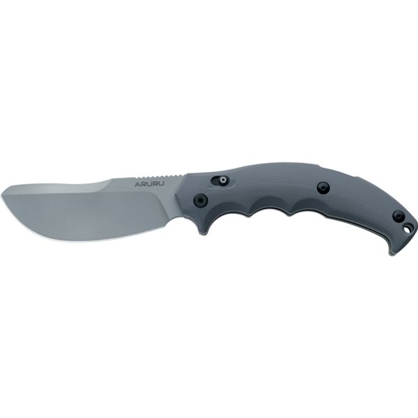 FOX KNIVES ARURU, N690 STONEWASHED bld, G10 GRAY hdl