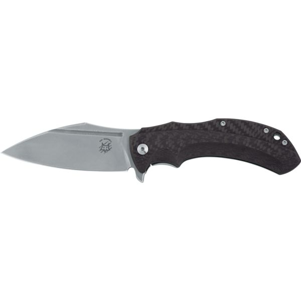 FOX/BASTINELLI SHADOW FRAME LOCK ELMAX bld FULL STONEWASHED CARBON FIBER hdl