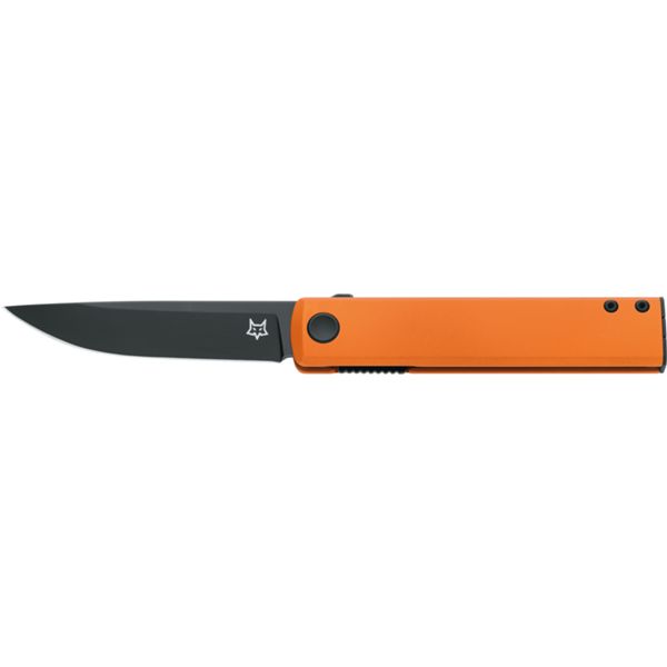 FOX CHNOPS FOLDING KNIFE, BECUT bld, ORANGE ANODIZED ALUMINUM hdl