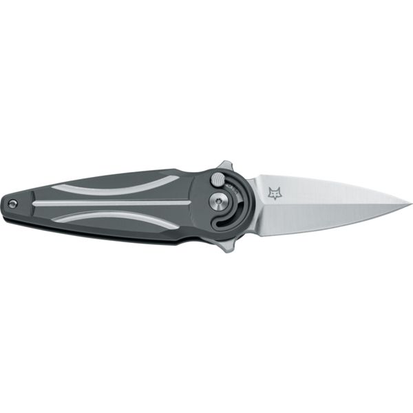 FOX/ANARCNIDE SATURN LEFT HANDED FOLD. KNIFE S/S M390 SATIN bld, TITANIUM PVD hdl