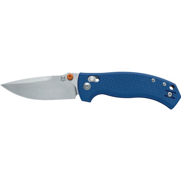 FOX KNIVES-LES GEORGE DESIGN ANZU FOLDING KNIFE MAGNACUT STEEL SW BLADE VERSO LOCK, ALLUMINIUM LIGHT BLUE HANDLE