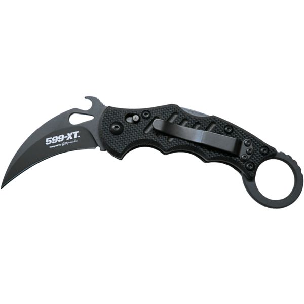 FOX KARAMBIT, FOLD. KNIFE, LAWKS SYSTEM, bld N690 CERAKOTE, hdl G10 BLK