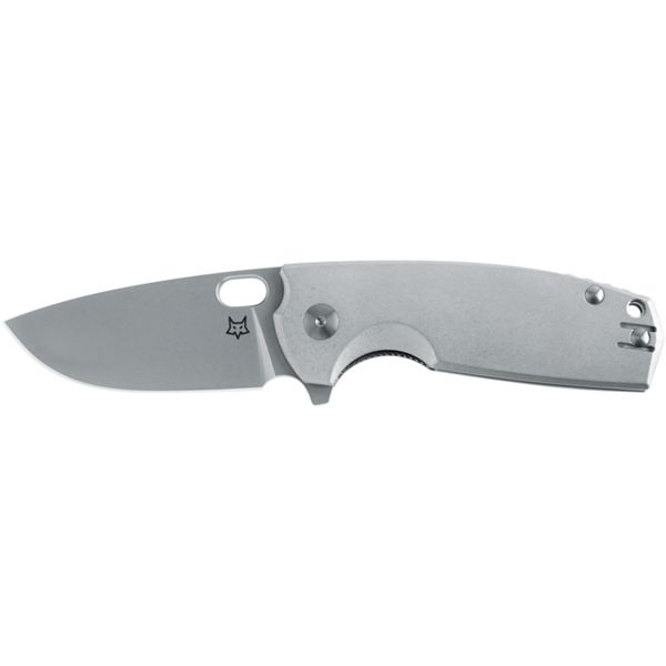 FOX/VOX CORE FOLD. KNIFE NATURAL ALUMINIUM hdl, STAINLESS STEEL ELMAX STONEWASHED bld