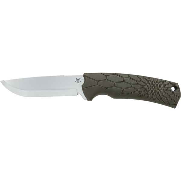 FOX/VOX CORE FIXED KNIFE BECUT STEEL SCANDY SAT. bld, OD GREEN NYLON hdl