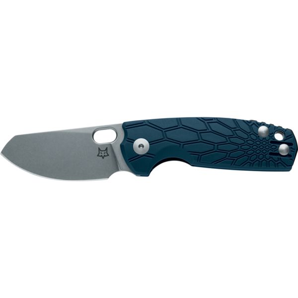 FOX/VOX BABY CORE FOLD. KNIFE BLUE FRN hdl, N690 STONEWASHED bld, BLACK SPACER