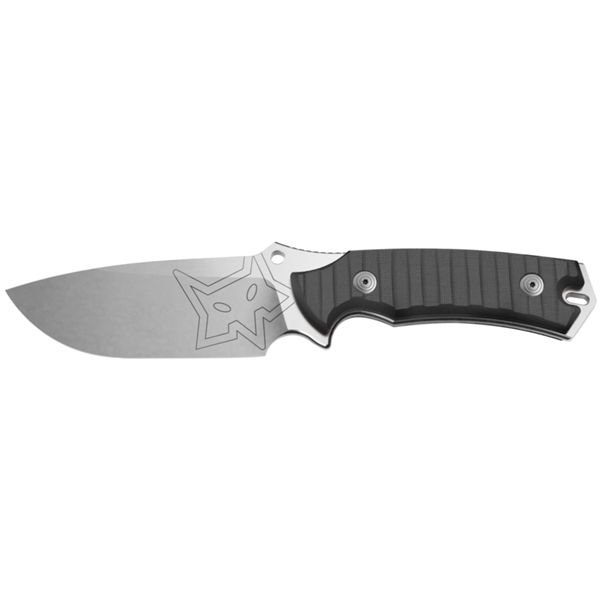 FOX OXYLOS, FIXED KNIFE BLACK CANVAS MICARTA hdl, STONEWASHED BECUT STAINLESS STEEL bld