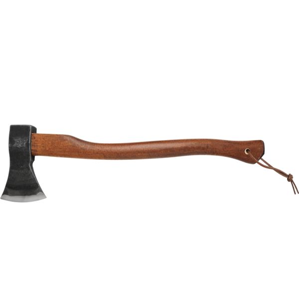 FOX AXE SEKIRA CARBON STEEL C45/1045 bld, WOOD HIKORY COLOR WALNUT