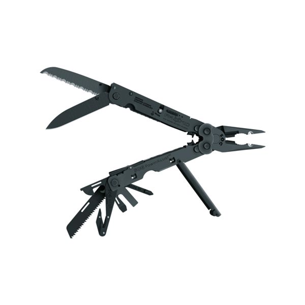 FOX/SOG TOOL, BLK OXIDE POWERASSIST EOD MULTITOOL S/S AND BLACK COATED