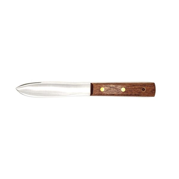 KNIFE BOAT, S/S bld, SAPELLI MAHOGANY WOOD hdl, BULK pkg