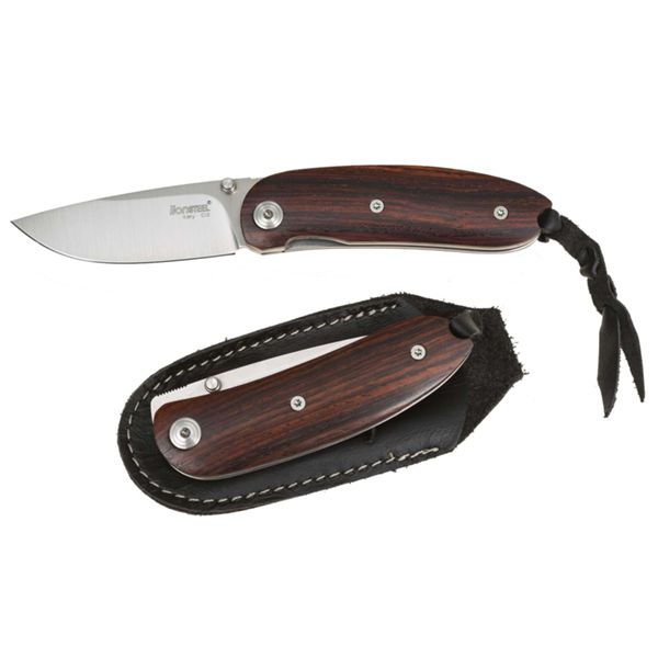 MINI - full Santos wood hdl, D2 bld, w/sheath